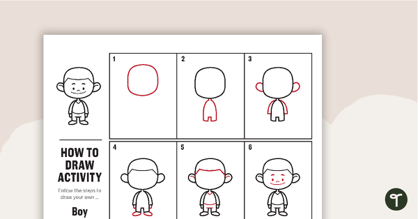 Go to How to Draw for Kids - Boy teaching resource