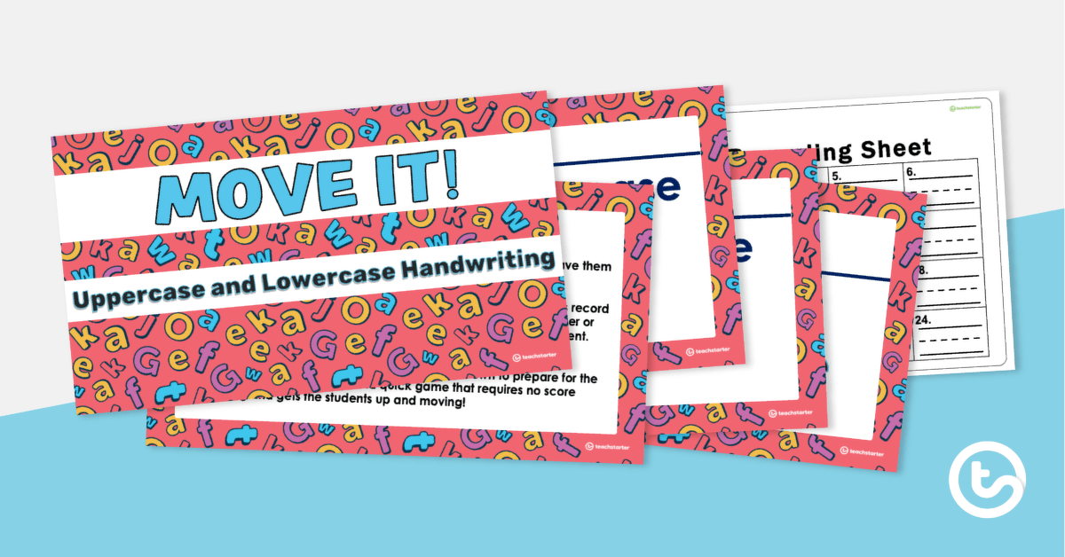 Move It! Handwriting PowerPoint Game teaching resource
