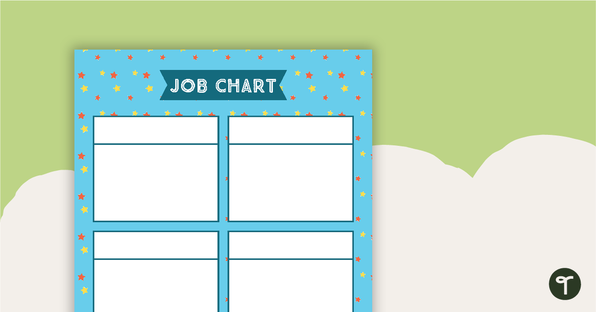 Preview image for Stars Pattern - Job Chart - teaching resource