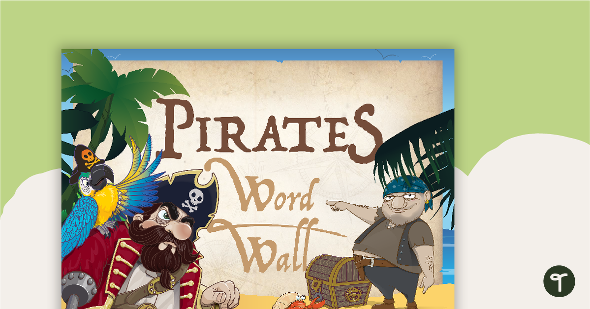 Pirates - Word Wall Template teaching resource