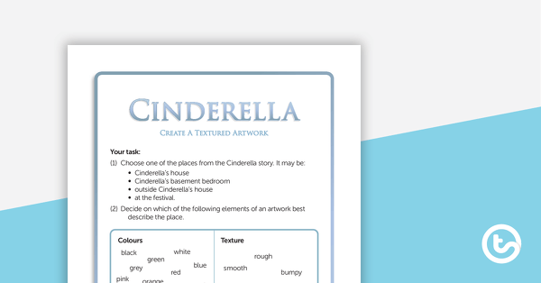 Cinderella Collage Task teaching resource