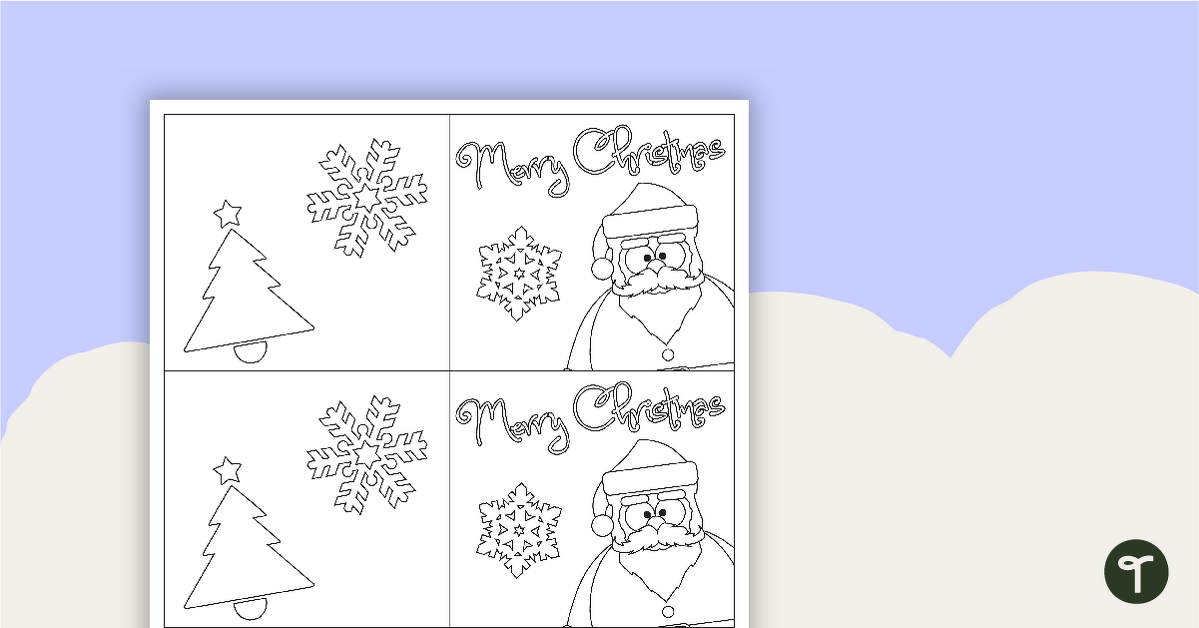 Santa Claus - Printable Christmas Cards teaching resource