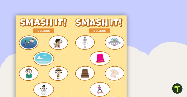 SMASH IT! S Blends Game teaching resource
