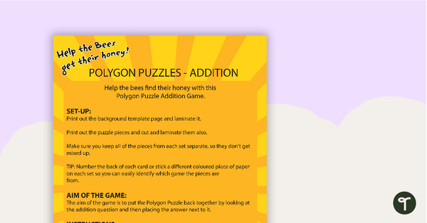 Polygon Puzzles - Addition teaching resource