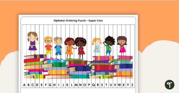Alphabet Ordering Puzzles teaching resource