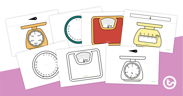 Preview image for Weighing Scales Templates - teaching resource