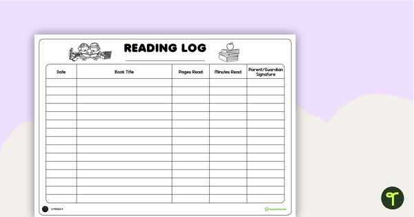 Student Reading Log teaching resource