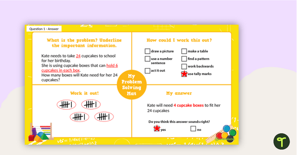 Daily Maths Problems - Year 3 teaching resource