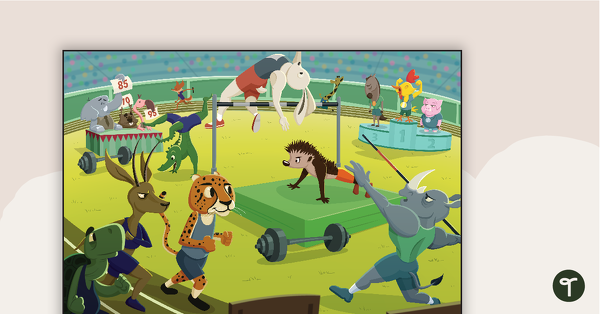 Go to Inference Scenario - The Animal Games Worksheet teaching resource