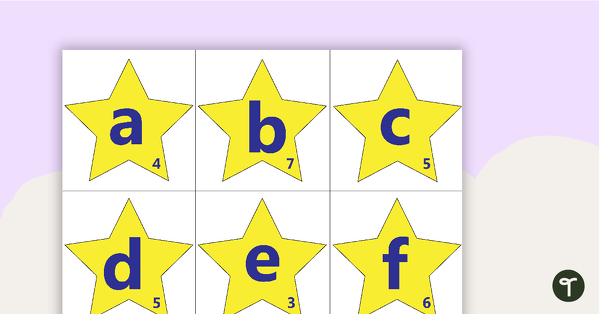 Go to Jumble Mania - Star Letters with Blends and Digraphs teaching resource