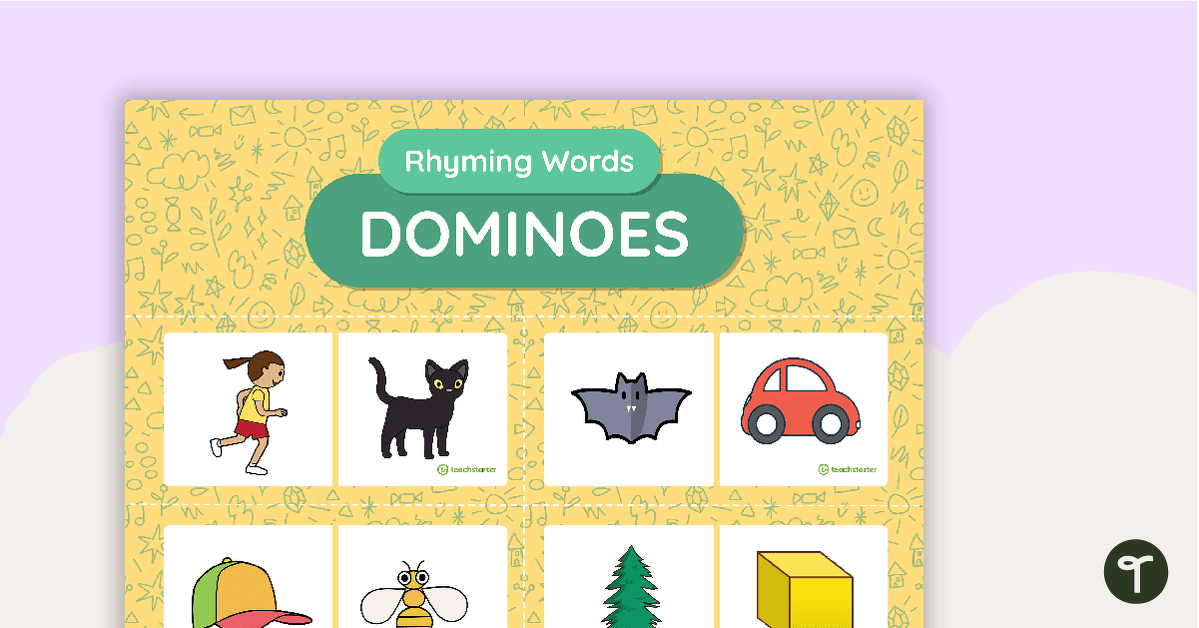 Rhyming Word Dominoes teaching resource