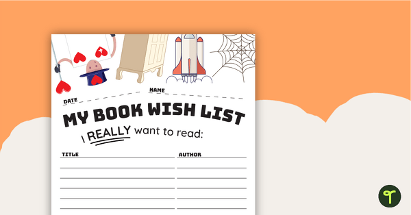 Preview image for Book Wish List - teaching resource