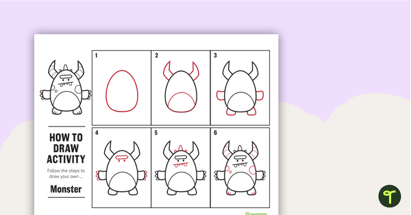 Go to How to Draw for Kids - Monster teaching resource