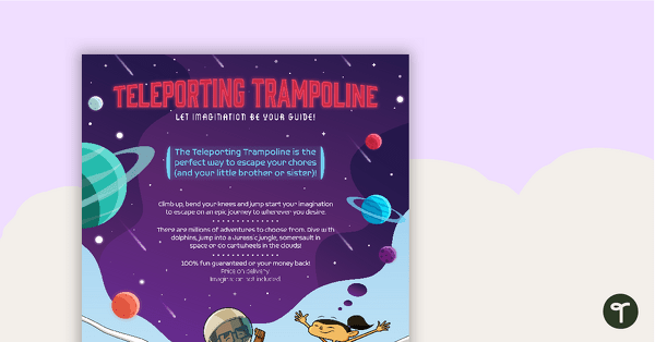 The Teleporting Trampoline - Worksheet teaching resource