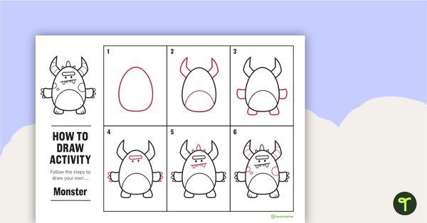 Image of How to Draw a Monster – Directed Drawing