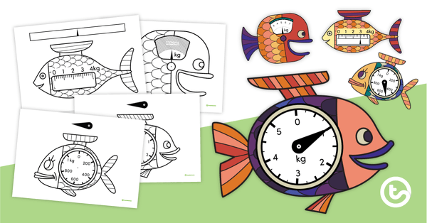 Image of Weighing Scales Templates – Fish Scales