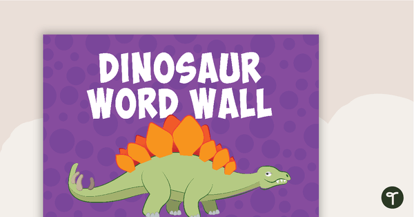 Go to Dinosaur Word Wall Vocabulary teaching resource