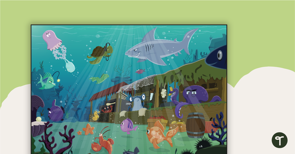 The Fishes' Market Inference Scenario Poster teaching resource