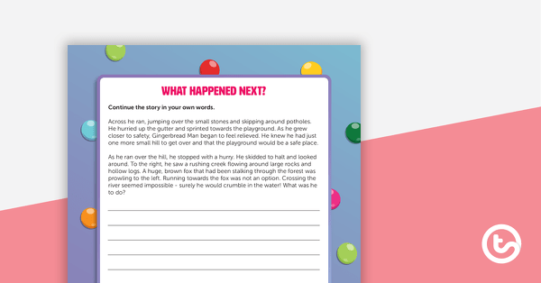 Go to What Happened Next? The Gingerbread Man Writing Template teaching resource