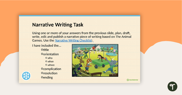 Narrative Writing Visual Prompts Presentation teaching resource
