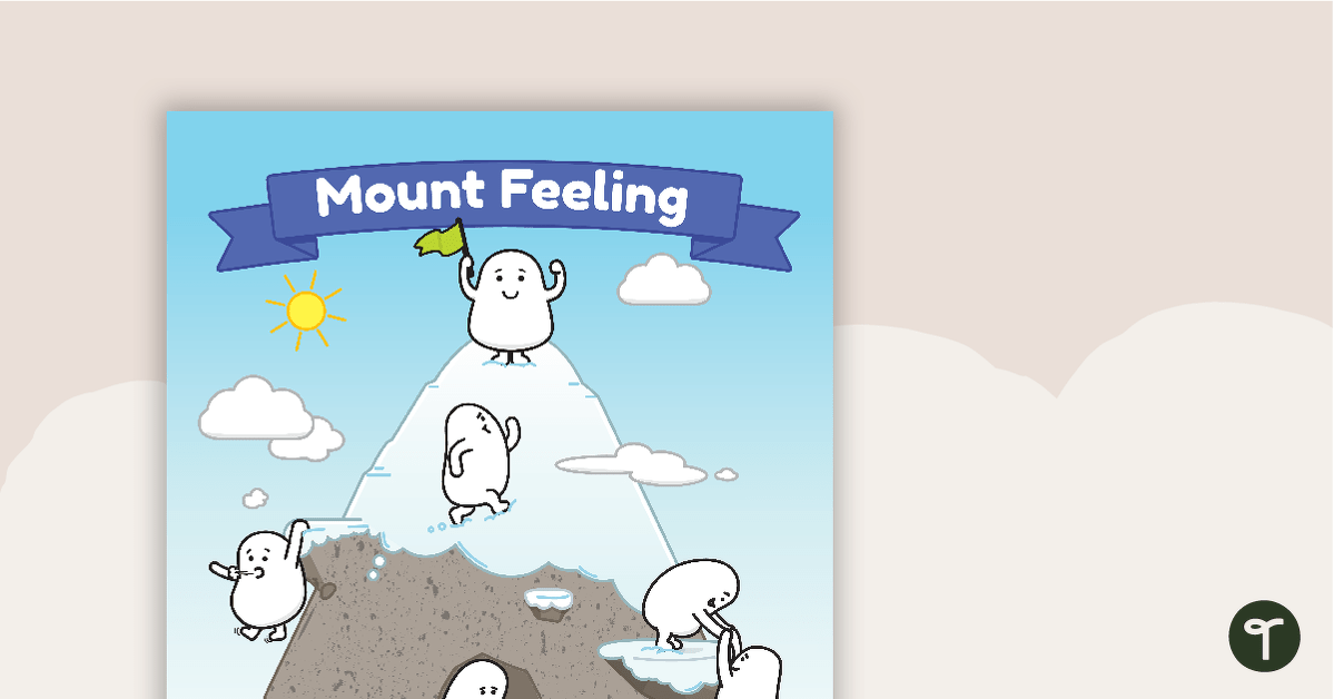 Mount Feeling - Feelings Poster and Flashcards teaching resource
