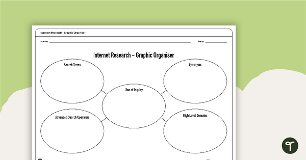 Internet Research - Graphic Organiser teaching resource