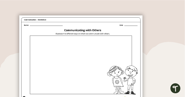 Image of Communicating with Others - Worksheet