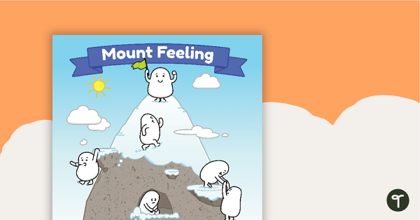Mount Feeling - Feelings Poster and Flashcards teaching resource