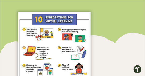 Image of 10 Expectations for Virtual Learning – Poster