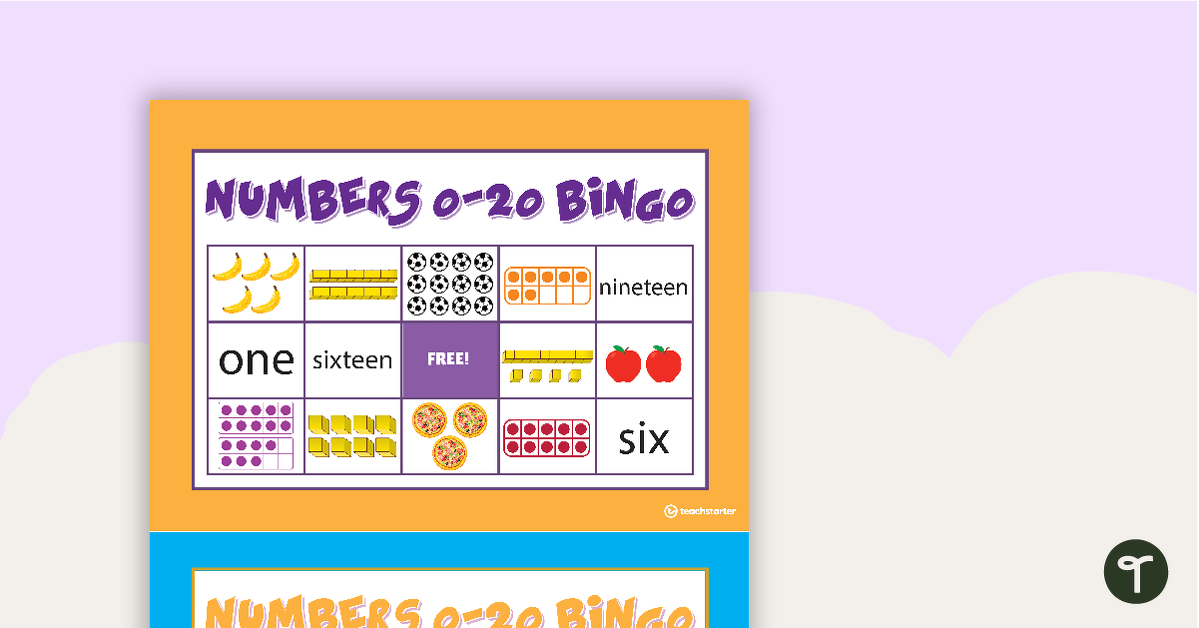 Numbers 0-20 Bingo teaching resource