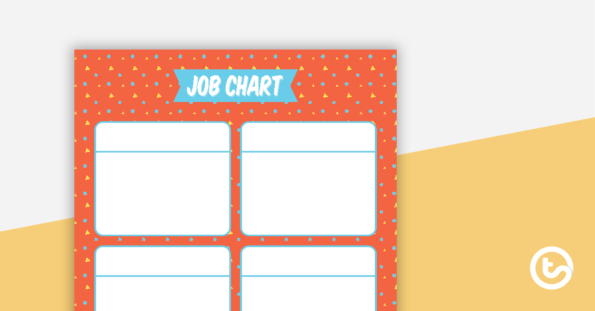 Shapes Pattern - Job Chart teaching resource