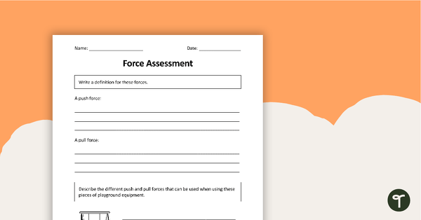 Go to Forces Assessment teaching resource