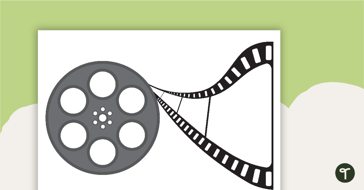 Movie Show Reel Number Line 0-10 teaching resource