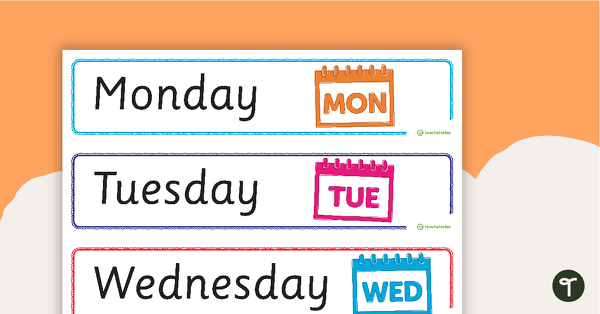 Visual Daily Timetable - Landscape - V2 teaching resource