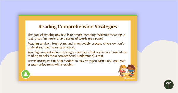 Reading Comprehension Strategies PowerPoint – Making Connections teaching resource
