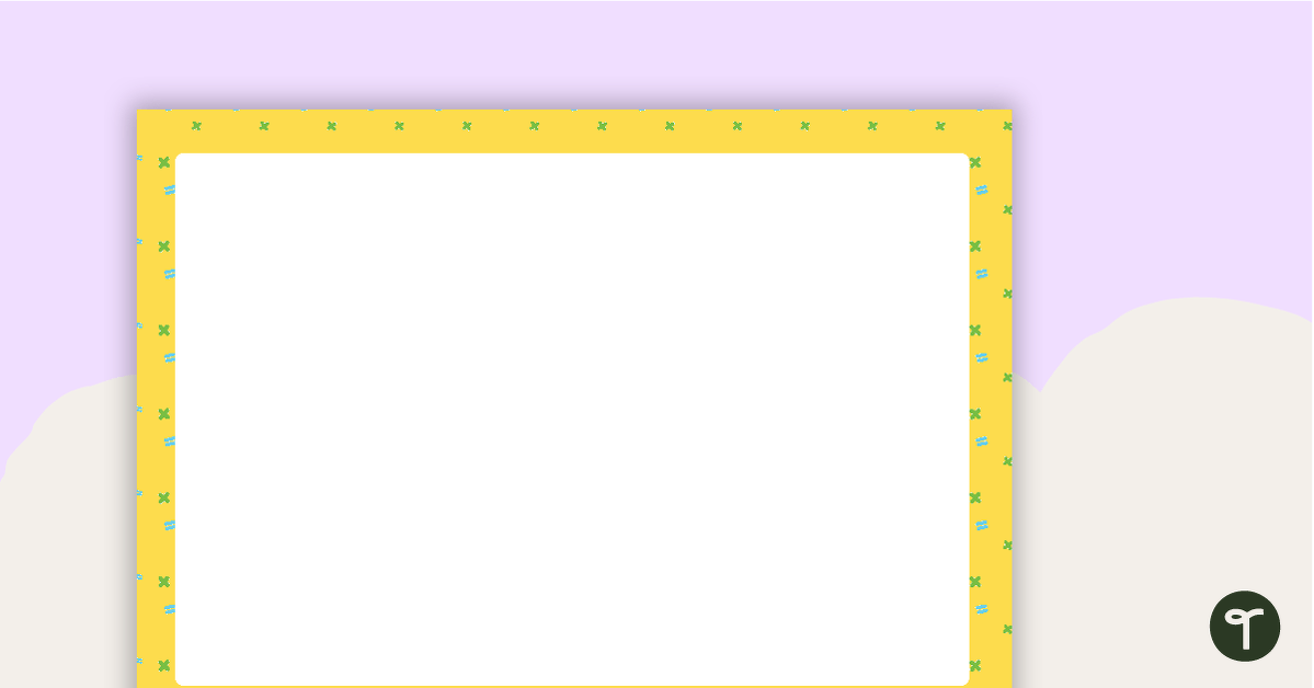 Mathematics Pattern - Landscape Page Border teaching-resource