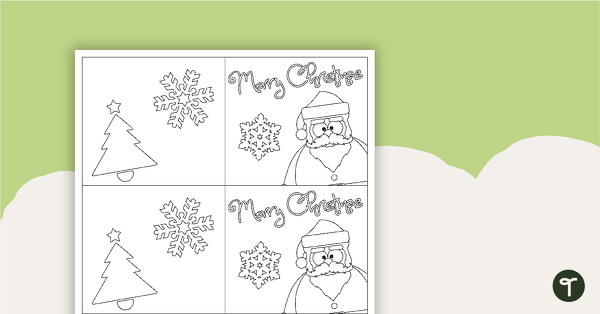 Santa Claus Christmas Cards teaching resource