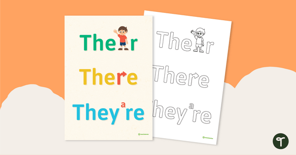 Preview image for 'Their, There, They're' Visual Learning Guide - teaching resource