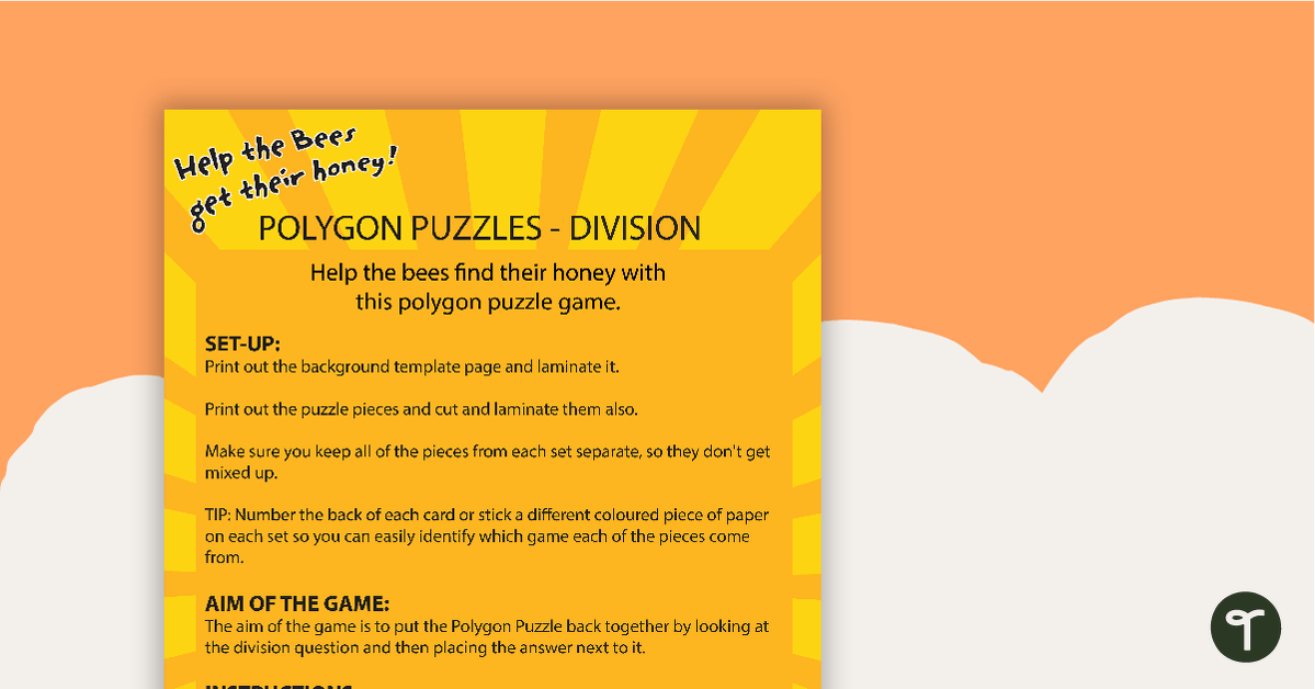 Polygon Puzzles - Division teaching resource