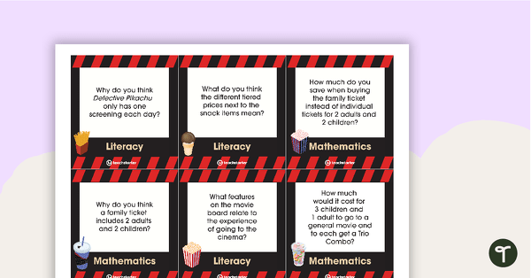 Preview image for Colossal Cinemas – Task Cards - teaching resource