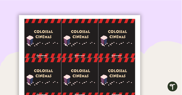 Colossal Cinemas – Task Cards teaching resource