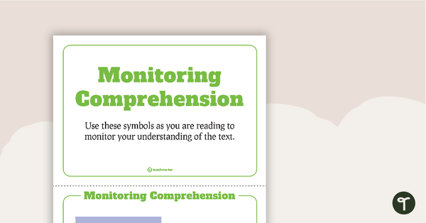 Go to Monitoring Comprehension Symbols Display Posters teaching resource