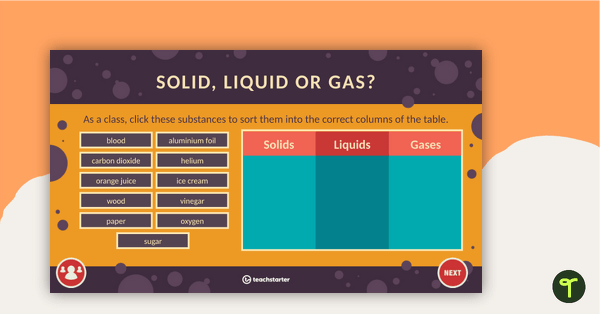 Solids, Liquids and Gases PowerPoint teaching resource