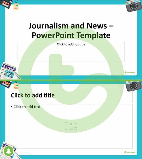 Journalism and News – PowerPoint Template teaching resource