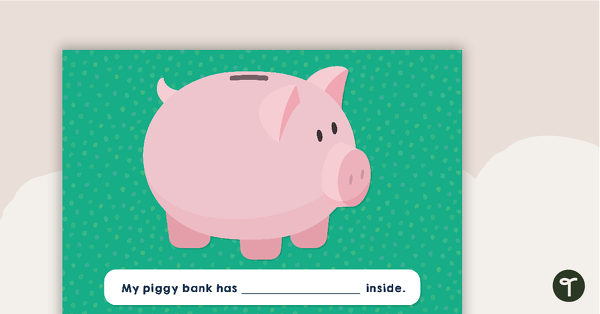 Piggy Bank Activity Mat teaching resource
