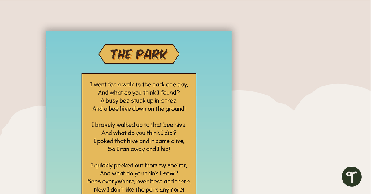 The Park (Poem) - Sequencing Activity teaching resource