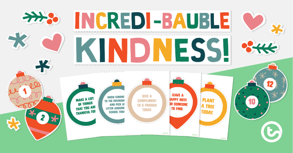 Christmas Random Acts of Kindness Classroom Display teaching resource