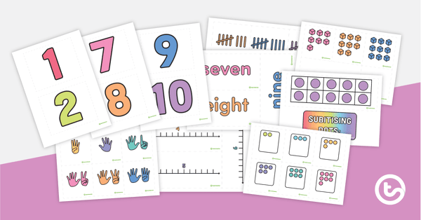 Go to Introducing the Numbers 1–10 Classroom Display teaching resource