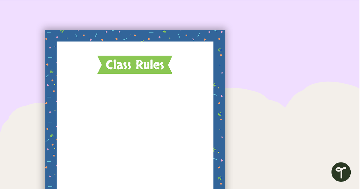 Preview image for Squiggles Pattern - Class Rules - teaching resource
