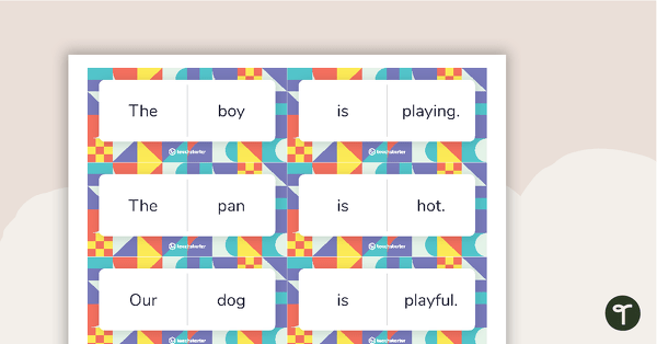 Preview image for Simple Sentence Dominoes (Version 1) - teaching resource